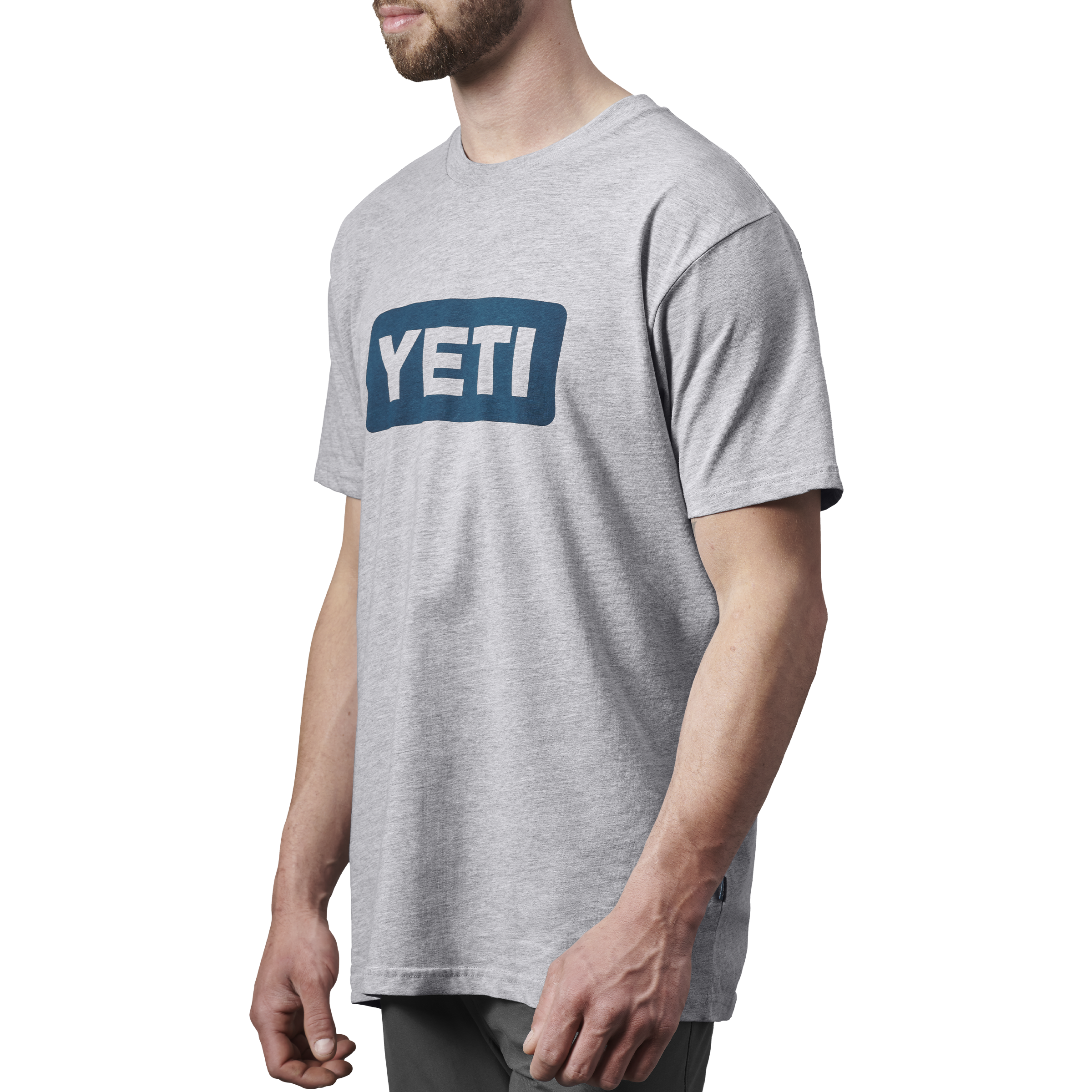 Short Sleeve T-Shirt Grey/Navy - Image 2