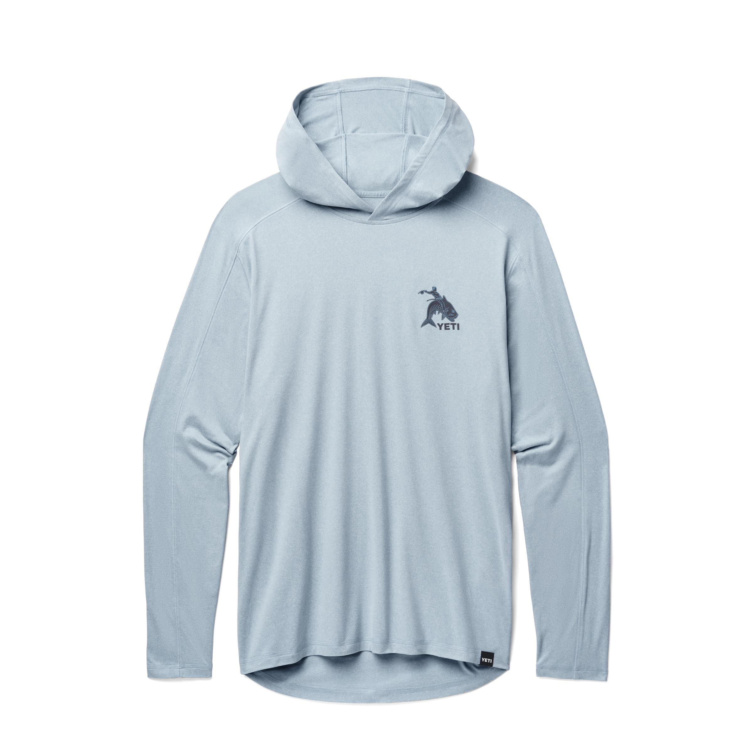 Tarpon Cowboy Long Sleeve Pullover Heather Light Blue